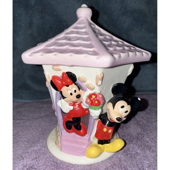 Teleflora Gift from Mickey Vintage Disney storage container trinket stash pastel - Picture 1 of 8